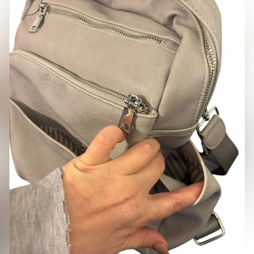 Everyday Convertible Backpack Tote in Light Beige